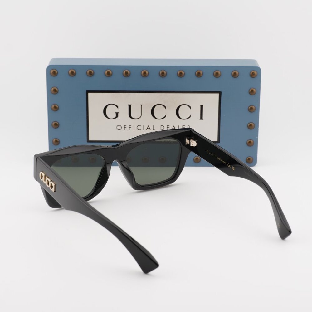 Gucci GG1835SA 001 Square Sunglasses - Black/Grey - Picture 6 of 11